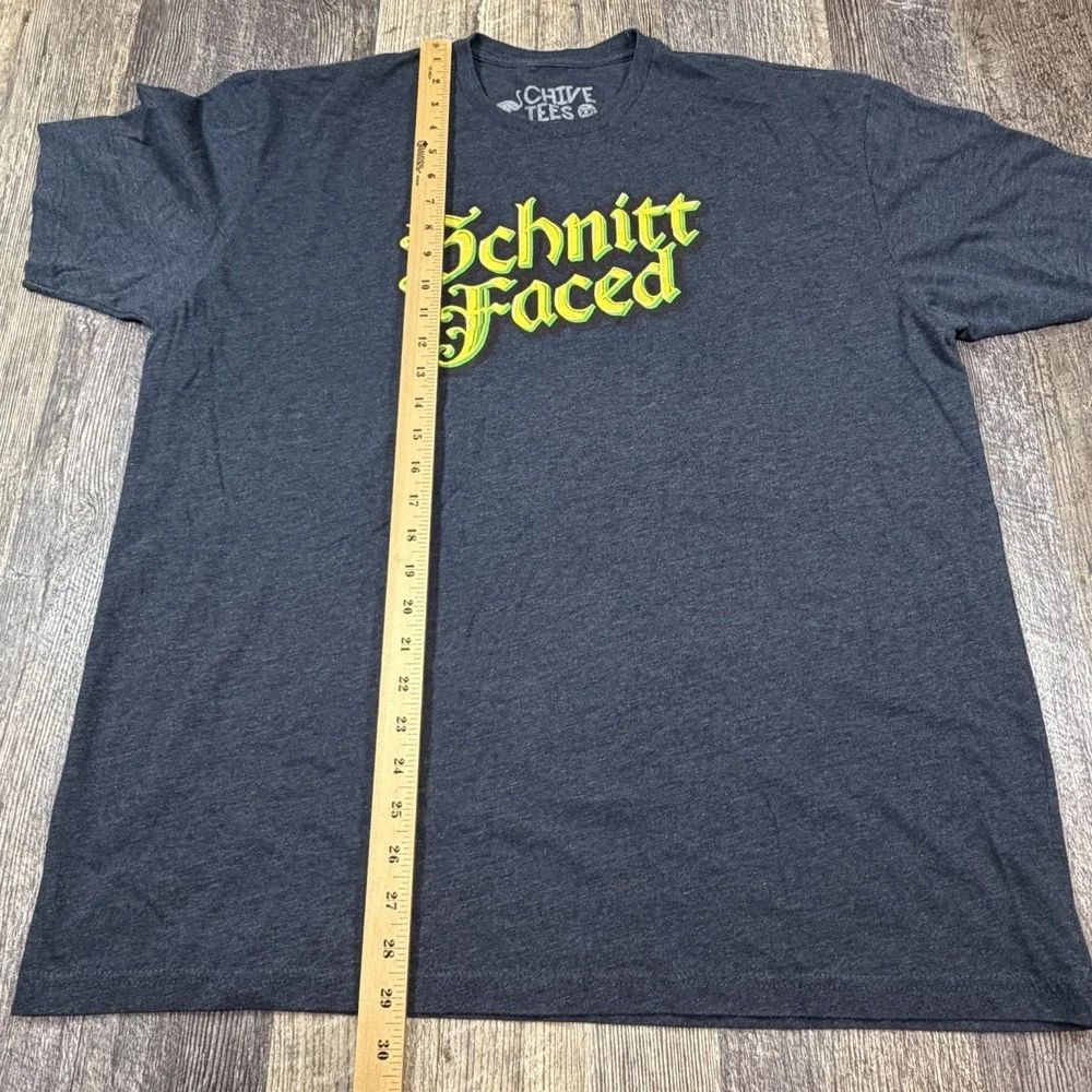 Chive‎ Schnitt Faced Graphic T Shirt Mens XXL Gray Funny Novelty Tee KCCO